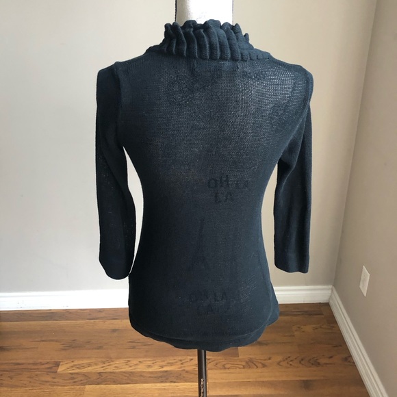 Line For Aritzia open front knit ruffle sweater XS - Picture 5 of 7